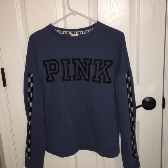 Victoria’s Secret Pink navy crewneck - Picture 1 of 3